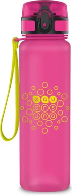 Produktbild von Ars Una Trinkflasche langweilig, dunkelrosa mit grün, 600 ml