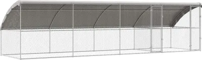 Produktbild von vidaXL Hundekäfig 4 pcs Silber 8 x 2 x 2 m Verzinkter Stahl
