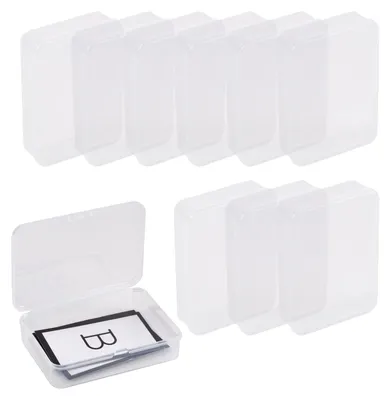 Produktbild von Set aus 10 Transparenten Kunststoff Aufbewahrungsboxen mit Deckel