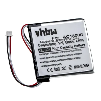 Produktbild von vhbw Akku kompatibel mit Angelcare AC1320 Elterneinheit Babyfon (1200mAh, 3,7V, Li-Polymer)