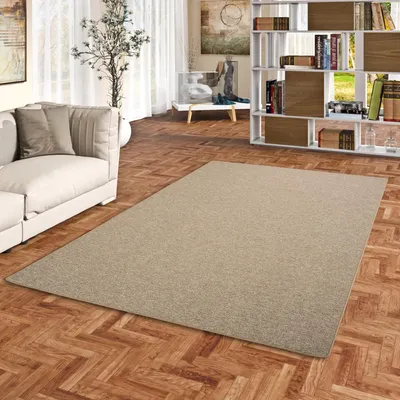 Produktbild von Feinschlingen Velour Teppich Strong Nougat, Größe:300x400 cm