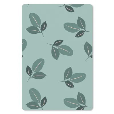 Produktbild von MuchoWow® Mauspad Mousepad Sommer - Blätter - Türkis 18x27 cm - Mousepads - Maus Mat - Pad - Mausunterlage