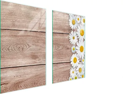 Produktbild von Glasschutzplatte Für Herd 75X52 Holz