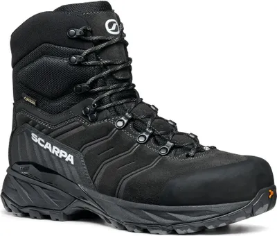 Schwarze Winterschuhe "Rush Polar GTX" von Scarpa mit Schnürung und robustem Design.