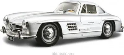 Zdjęcie produktu dla Mercedes-Benz 300SL 1954 Silver 1:24 BBURAGO