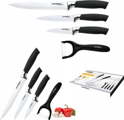 Immagine prodotto di Elegante set di coltelli Masterpan da 4 pezzi con manici ergonomici