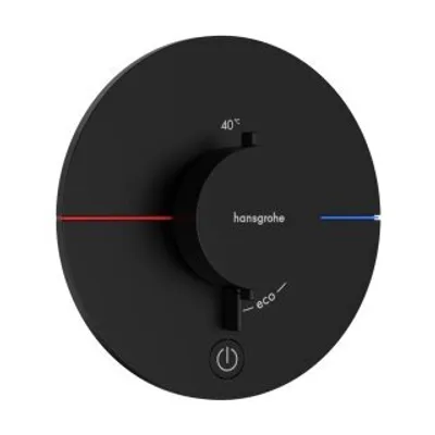 Produktbild von Fertigmontageset ShowerSelect Comfort S Thermostat, UP mattschwarz mattschwarz