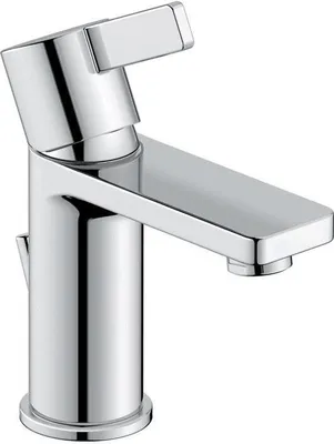 Produktbild von Duravit D-Neo Einhebel-Waschtischmischer S FreshStart, in Mittelstellung Kaltwasser, Ausladung 94mm, mit Ablaufgarnitur, DE1011001010