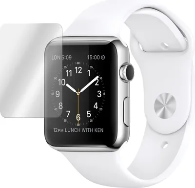 Produktbild von 2er-Pack PhoneNatic Glas-Folie klar  kompatibel mit Apple Watch Series 2 38mm - Panzerglas für Watch Series 2 38mm