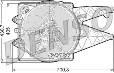 Zdjęcie produktu dla Wentylator chłodnicy silnika DENSO DER01020