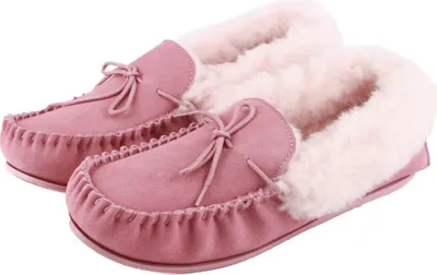 Image de Eastern Counties Leather - Damen Mokassins "Willow", Wildleder EL444 (38 EU) (Rose)