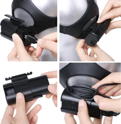 Immagine prodotto di Supporto per batteria con supporto per cavo, compatibile con DJI FPV Goggles V2 Organizzatore di cavi di alimentazione e clip, accessori per droni
