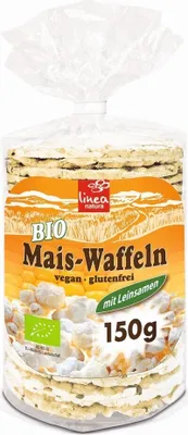 Obrázok produktu pre Kukuričné oplátky - ľanové semienko 150g
