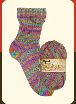 Produktbild von Opal FRIENDSHIP 150 g bunte 6-fach Pullover- und Sockenwolle 420 m Farbe 11560 - zusammen Lachen
