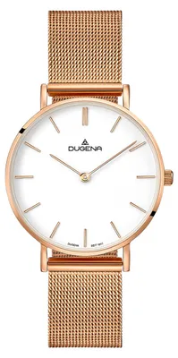 Produktbild von Dugena 4460838 Damen-Armbanduhr, Edelstahl-Gehäuse, Metall-Armband