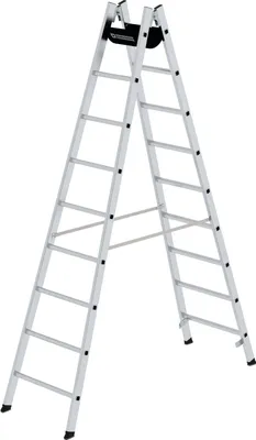 Produktbild von Günzburger Steigtechnik Sprossen-Stehleiter 2 x 9 Sprossen - 011155