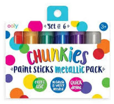 Zdjęcie produktu dla Ołówki kolorowe Ooly Chunkies metaliczne