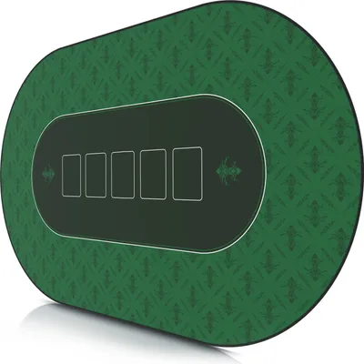 Obrázok produktu pre CSL Extra veľká podložka na poker 1000 x 600 mm / podložka na kartové hry / oválny dizajn