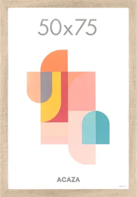 A product image of a picture frame with abstract geometric shapes on a white background.