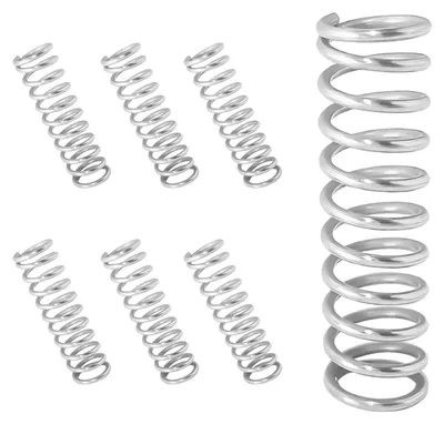 Productafbeelding van Drukveren Set - Metalen Veren - Reparatie Onderdelen - Roestvrij Staal - 10 Stuks - Zilverkleurig