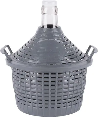 Obrázek produktu pro Balónová láhev Strend Pro Cada Inco, 5litrová skleněná, balónová láhev na víno a lihoviny, plastový obal