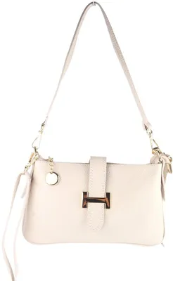 Imagen del producto de Bolso de cuero genuino Tirza - Fabricado en Italia - Beige