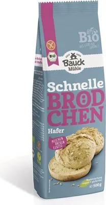 Produktbild von Bauckhof Schnelle Brötchen Hafer glutenfrei  -  - 500g x 6  - 6er Pack VPE