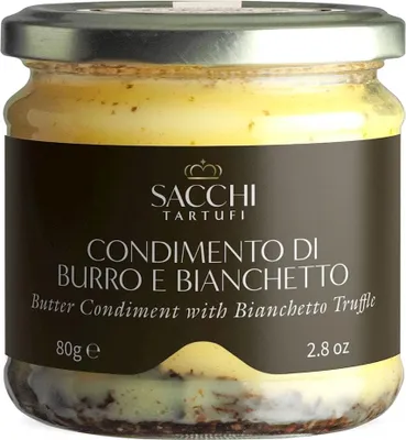 MASŁO KLAROWANE Z TRUFLĄ BIAŁĄ I SEREM GRANA PADANO 80 g - SACCHI TARTUFI