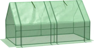 Produktbild von Gewächshaus Treibhaus Tomatenhaus, Frühbeet 180X90X90Cm, Robust & Wetterfest, Grün