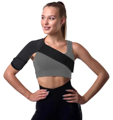 Produktbild von Schulterbandage für Damen, zur Schmerzlinderung, verstellbare Kompressionsmanschette, rechte Schulter