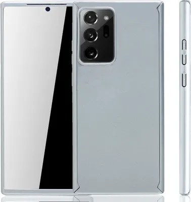 Produktbild von Handyhülle Schutzhülle für Samsung Galaxy Note 20 Ultra Full Case Cover Displayschutz 360 Silber