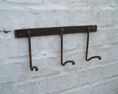 Produktbild von Traumschöne stabile Wandhakenleiste Wandhaken Eisen Rostansätze