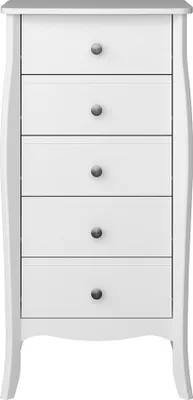 Produktbild von Steens Schrank mit Schubladen Baroque Weiß 5 Schubladen