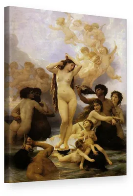 Obrázek produktu pro Obraz na plátně Zrození Venuše – William Bouguereau 50x70 cm – reprodukce | Papilora