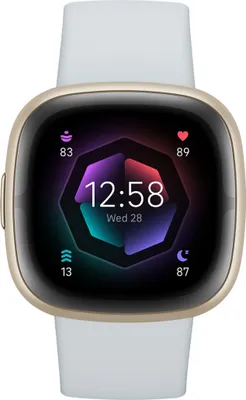 Image de Fitbit Smartwatch Sense 2 Blue Mist Soft Gold (FB521GLBM)
