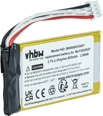 Produktbild von vhbw Akku Ersatz für JBL MLP383562P für Lautsprecher Boxen Speaker (800 mAh, 3,8 V, Li-Polymer)