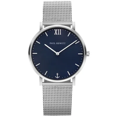 Produktbild von PAUL HEWITT PH-SA-S-ST-B-4M Uni-Armbanduhr, Edelstahl-Gehäuse, Metall-Armband