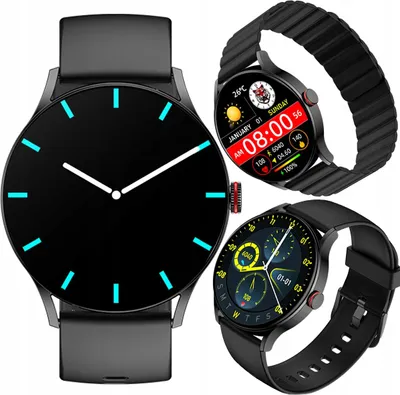 Zdjęcie produktu dla IMIKI TG1 Smartwatch DO BIEGANIA zegarek sportowy czarny 1,43" na prezent