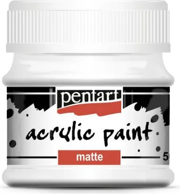 Obrázok produktu pre Akrylová farba titánová biela 50 ml - Pentart