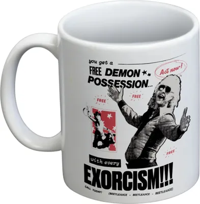 Obrázok produktu pre Beetlejuice - Hrnček na kávu "Exorcizmus" PM11192 (jedna veľkosť) (biely)