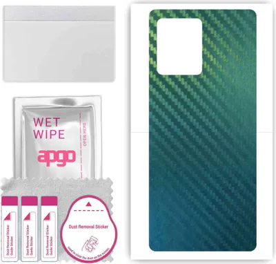 Produktbild von apgo Rückseite Schutzfolie, Skin, kompatibel mit Motorola Thinkphone, Hinten Displayschutzfolie aus Vinylfolie, kratzfest, einfache Montage - Kohlenstoff-Chamäleon CAKA1