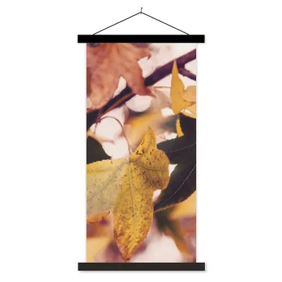Produktbild von MuchoWow® Textilposter Blätter - Ahorn - Herbst - Jahreszeiten 60x120 cm mit schwarzem Rahmen - Magnete