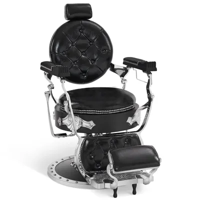 Produktbild von Drehstuhl Armlehnstuhl gepolstert höhenverstellbar PVC Kunstleder Schwarz, Polsterstuhl mit Armlehne, 8688BK