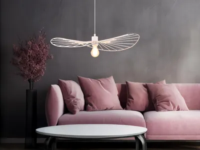 Image de Reality Chapeau Lampe suspendue E27 ⌀60cm Blanc Mat