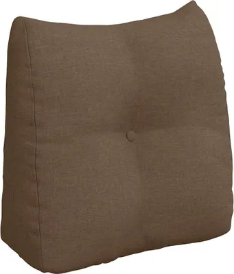 Immagine prodotto di vidaXL Cuscino per lo schienale marrone 45 x 24 x 50 cm in tessuto