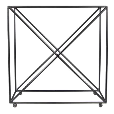 Obrázek produktu pro Držák na láhve Clayre & Eef 44x15x45 cm Černá litina
