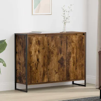 Produktbild von vidaXL Seitenschrank Raucharbe 96,5 x 30 x 75 cm Holzwerkstoff