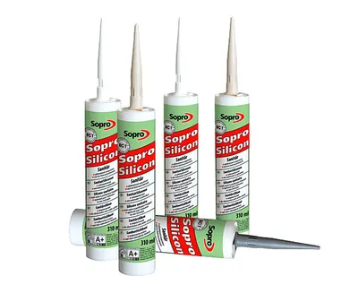 Immagine prodotto di Sopro Silicone sanitario grigio 15 Sigillante per giunti Silicone 310ml