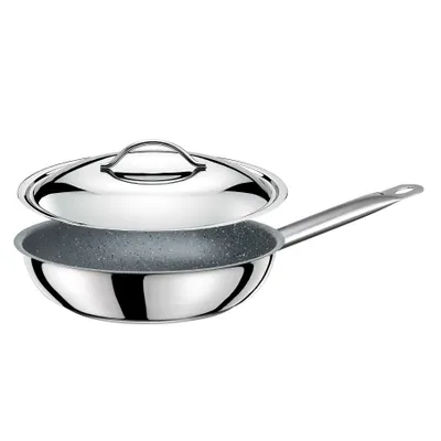 Produktbild von TOMGAST Exclusive Bratpfanne 20 cm mit Deckel Granit Antihaftbeschichtung Hochwertige Pfanne