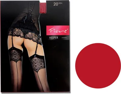 Image de FIORE VESPER CHAUSSETTES AVEC TAILLE RENFORCÉE 4 Rouge